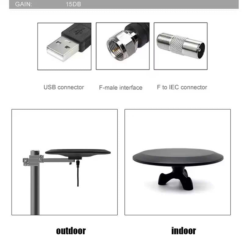Long-Range Outdoor HDTV Antenna for Ultra-Clear Signal Reception with 4K HD, 360° Reception, Safe Material and Easy Setup