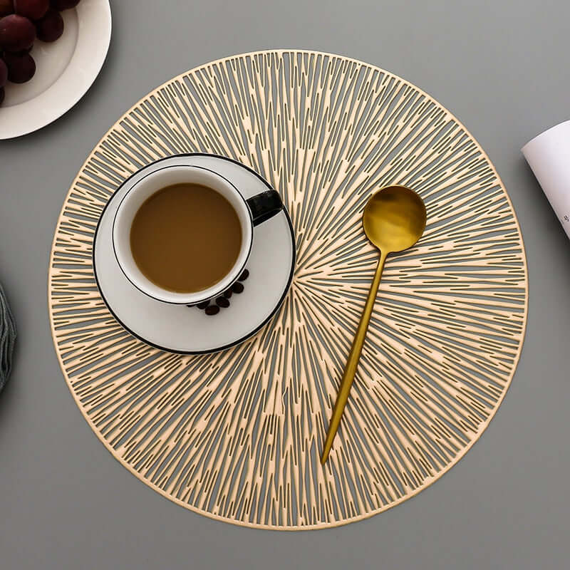 Premium Vinyl Circular Placemats - Halri