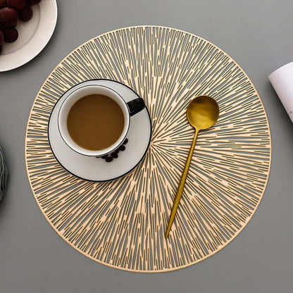 Premium Vinyl Circular Placemats - Halri