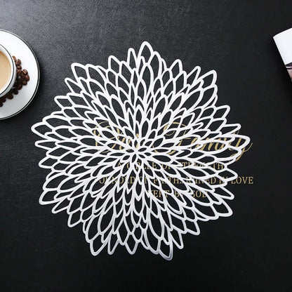 Luxury PVC Round Placemats – Elegant Table Mats for Dining, Available in Sets of 4, 6, or 8, 36-38 cm Diameter 9