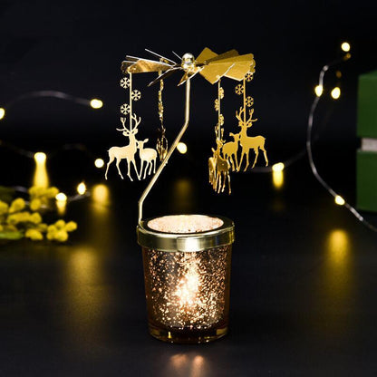 Rotating Metal Candle Lanterns