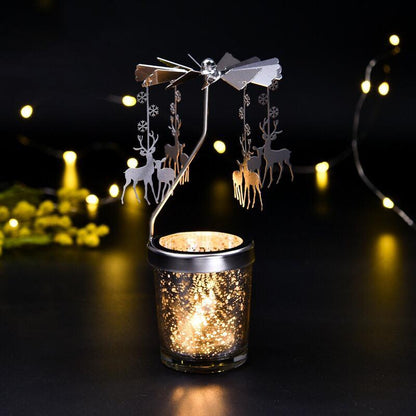 Rotating Metal Candle Lanterns