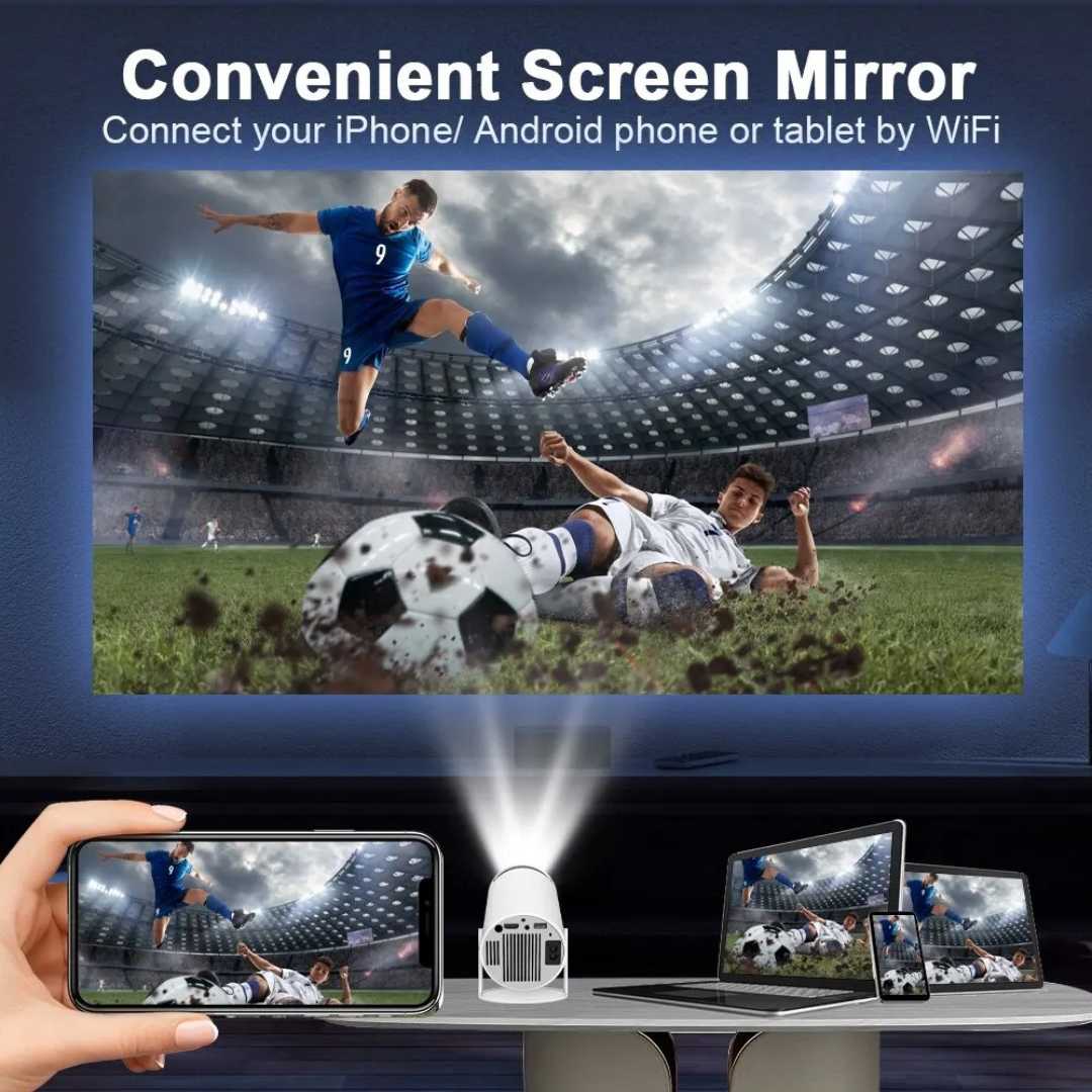 Compact HD Home Theater Projector with Remote