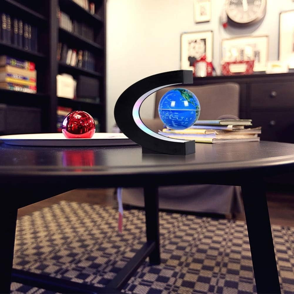 Magnetic Floating Globe With LED Light, Modern Design, Eye-Catching Home & Office Decor