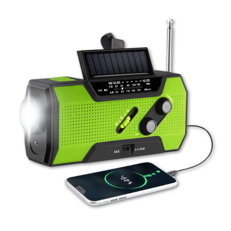 Portable Power Emergency Radio with Solar Charger - Halri