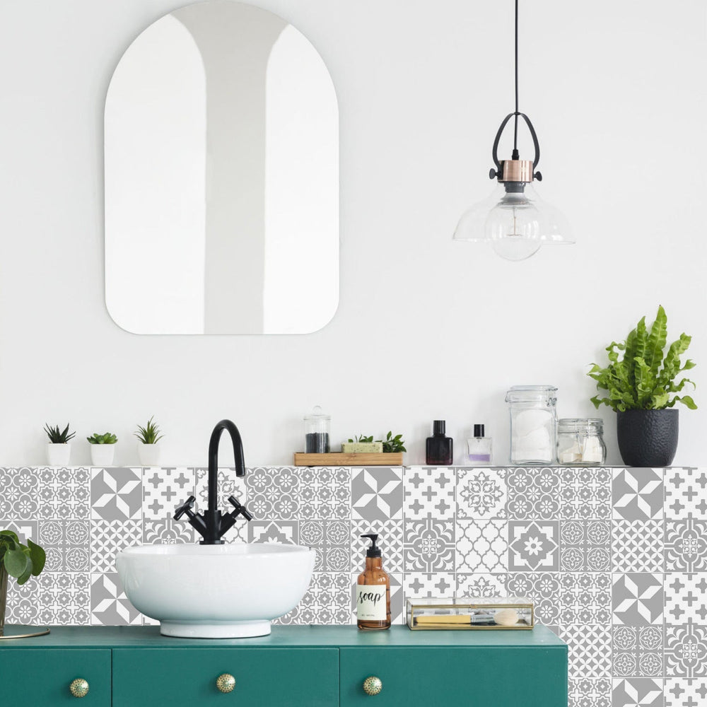 Stunning 24-Piece Vinyl Wall Tile Decals - Halri