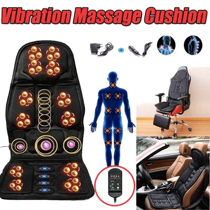 Relaxing Heat Massage Seat Pad For Car And Home Use