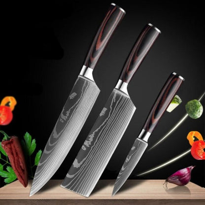 Premium Damascus Steel Kitchen Knives Set