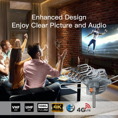 Long Range HD Outdoor TV Antenna | 360° Signal Reception