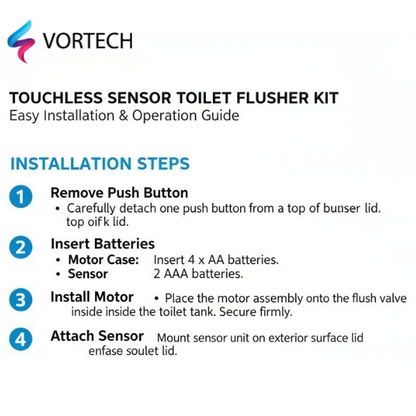 Hands Free Automatic Flush Toilet Sensor