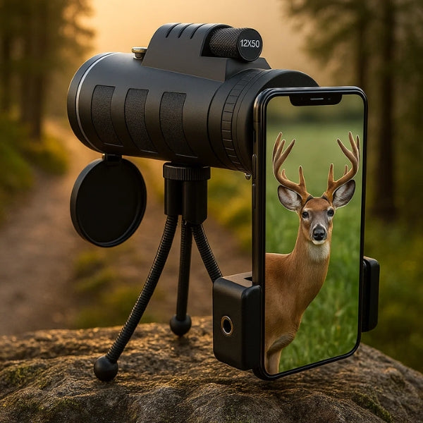 Compact 12X50 Waterproof Monocular for Outdoor Use - Halri
