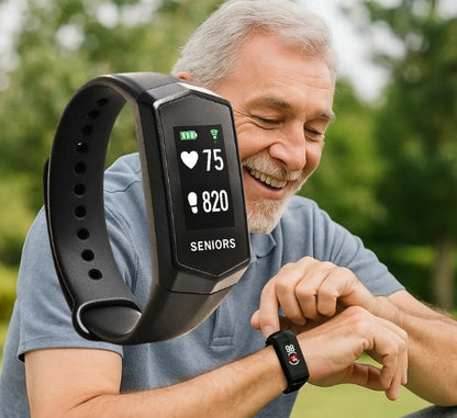 Easy Fit Smartwatch for Seniors with Heart Rate Monitor - Halri