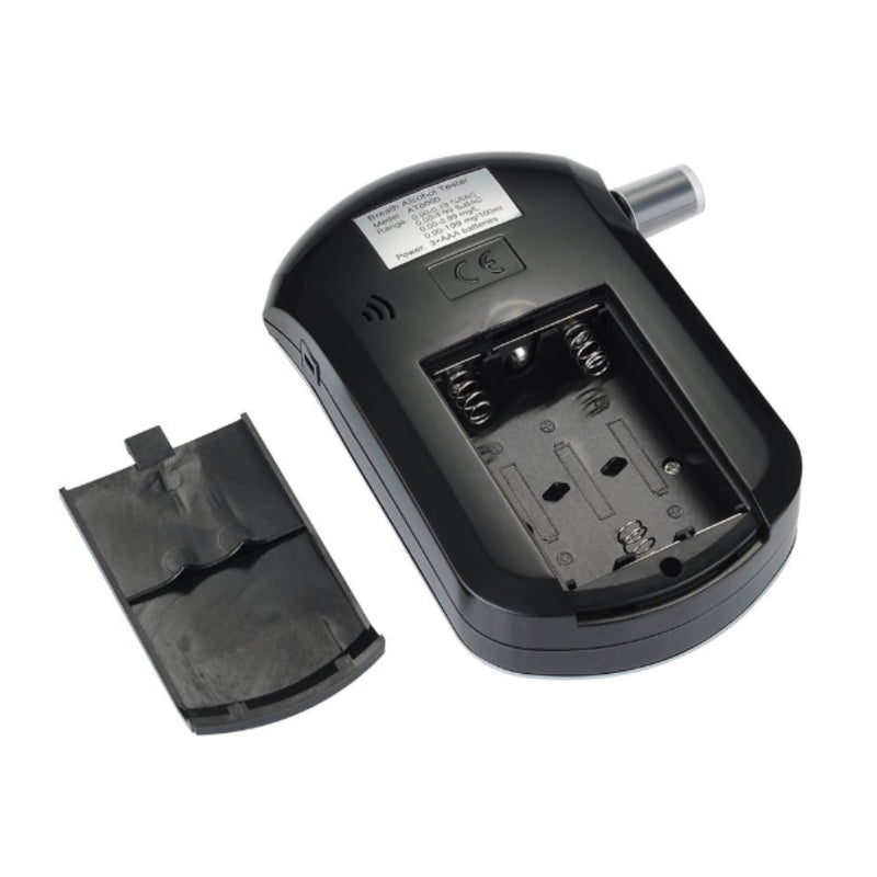 Mini Digital Breath Alcohol Tester with LCD Screen & Mouthpieces