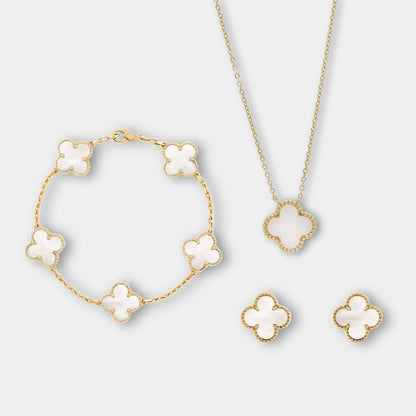 Simple Elegant Jewelry Set Necklace, Bracelet, Earrings