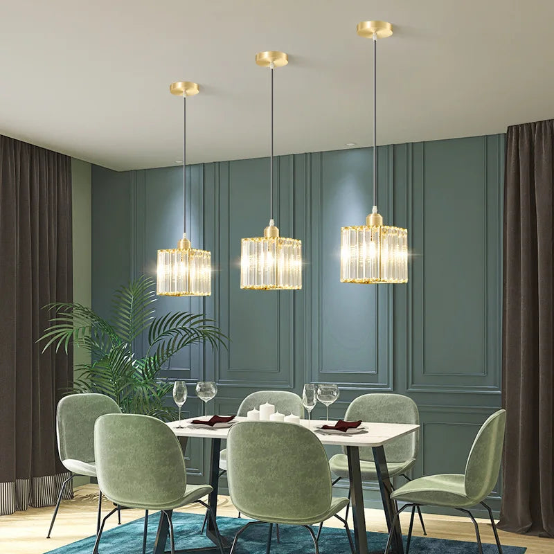 Beautiful Crystal Drop Pendant Lamp