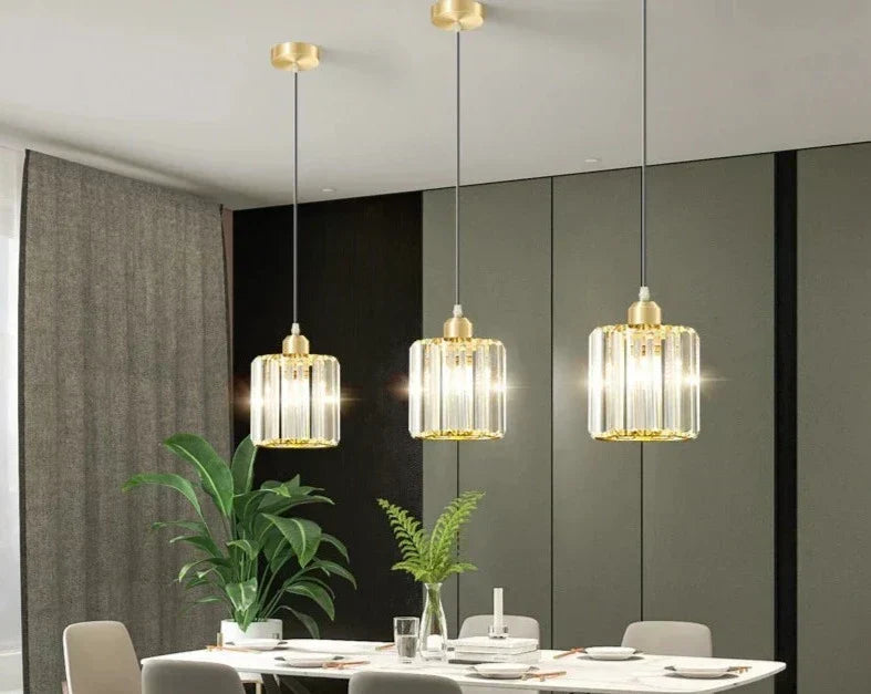 Beautiful Crystal Drop Pendant Lamp