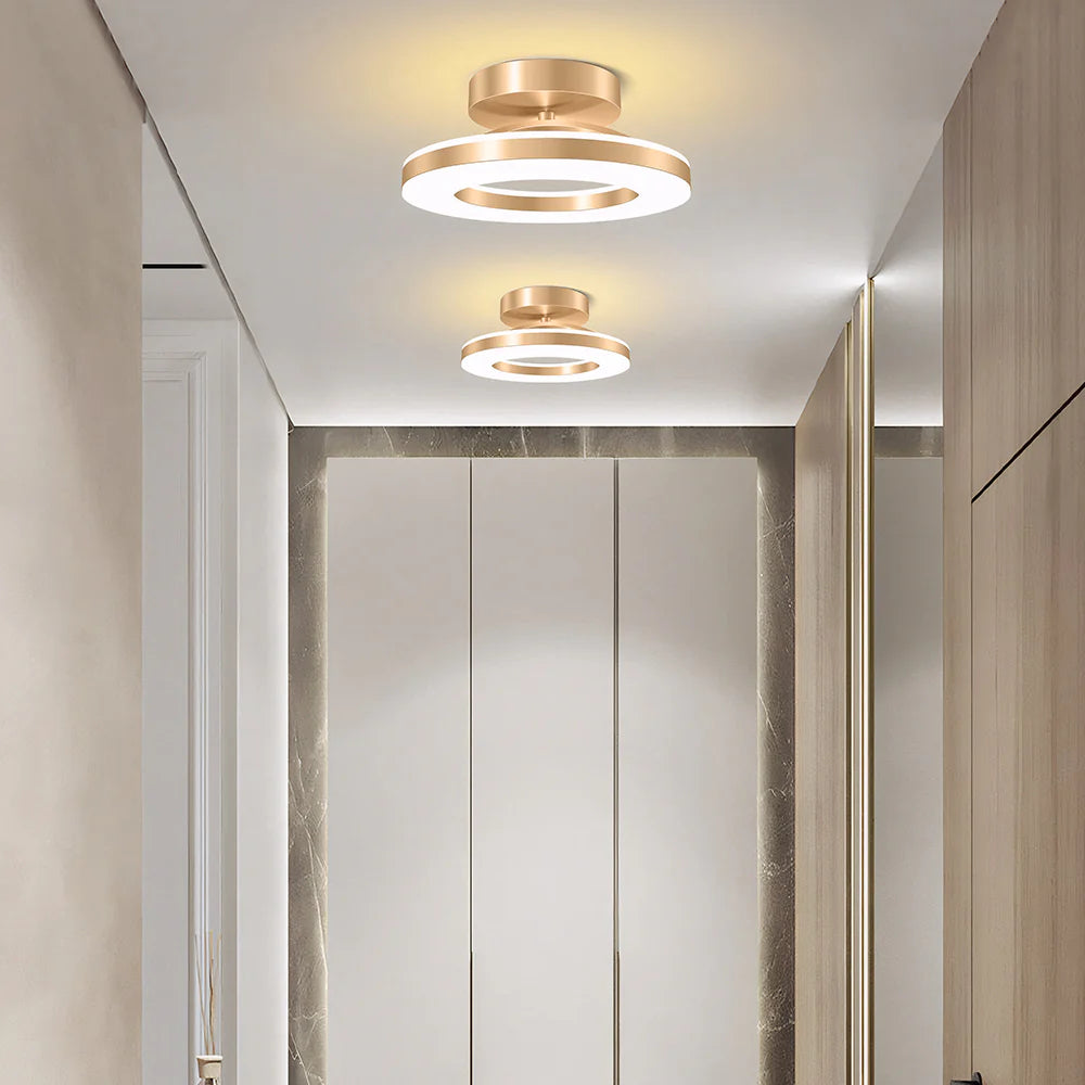 Sleek Contemporary Metal Round Lamp - Halri