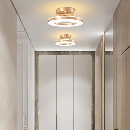 Sleek Contemporary Metal Round Lamp - Halri