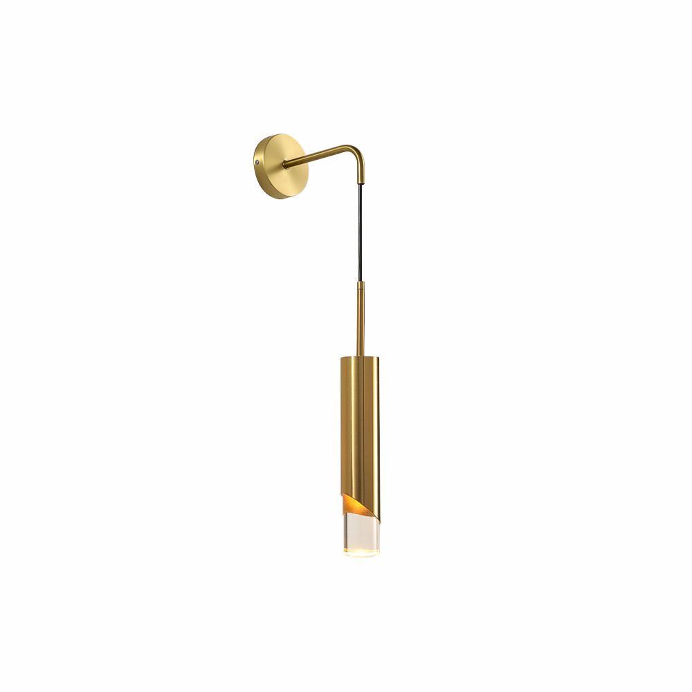 Contemporary Metal LED Wall Light - 20cm Round Fixture - Halri