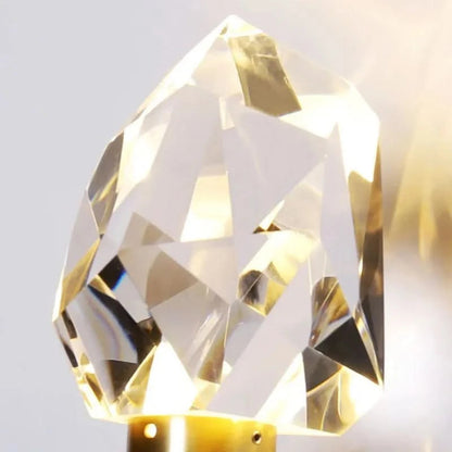 Modern Glass Wall Light with Gold Frame – Elegant LED Wall Lamp for Living Room, Bedroom, Hallway 3