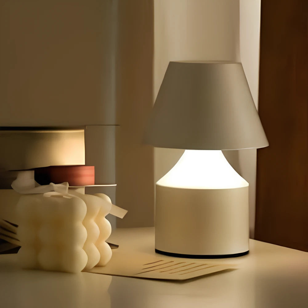Modern Minimalist Table Lamp with Touch Control, Adjustable Color Temperature, Cordless and Rechargeable Design 1
