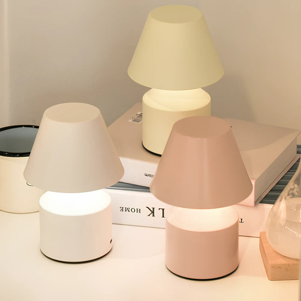 Modern Minimalist Table Lamp with Touch Control, Adjustable Color Temperature, Cordless and Rechargeable Design 5