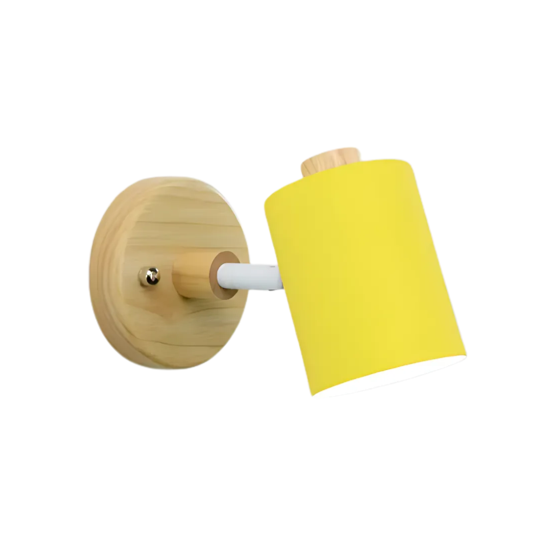 Modern Minimalist Wood Cylinder LED Wall Sconce – Soft Ambient Wall Lamp for Bedrooms and Hallways 2