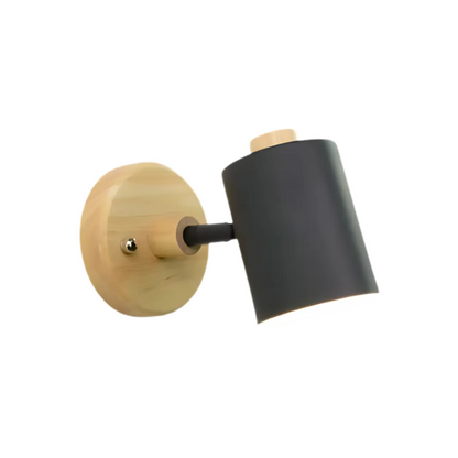 Modern Minimalist Wood Cylinder LED Wall Sconce – Soft Ambient Wall Lamp for Bedrooms and Hallways 3