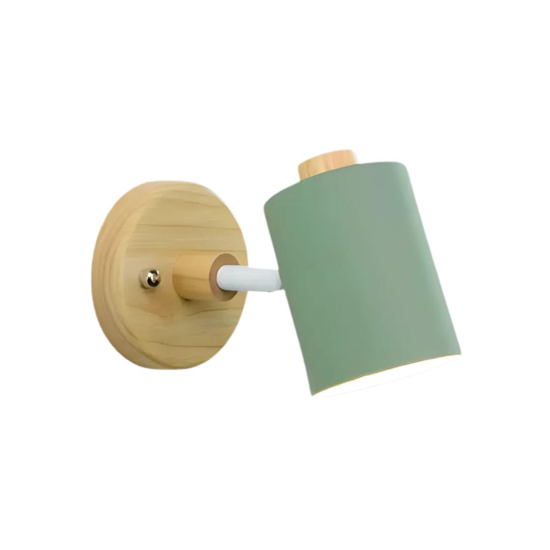 Modern Minimalist Wood Cylinder LED Wall Sconce – Soft Ambient Wall Lamp for Bedrooms and Hallways 4