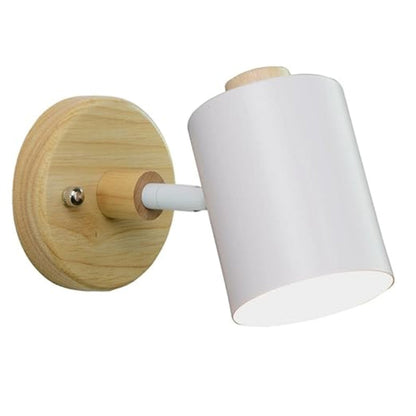 Modern Minimalist Wood Cylinder LED Wall Sconce – Soft Ambient Wall Lamp for Bedrooms and Hallways 5
