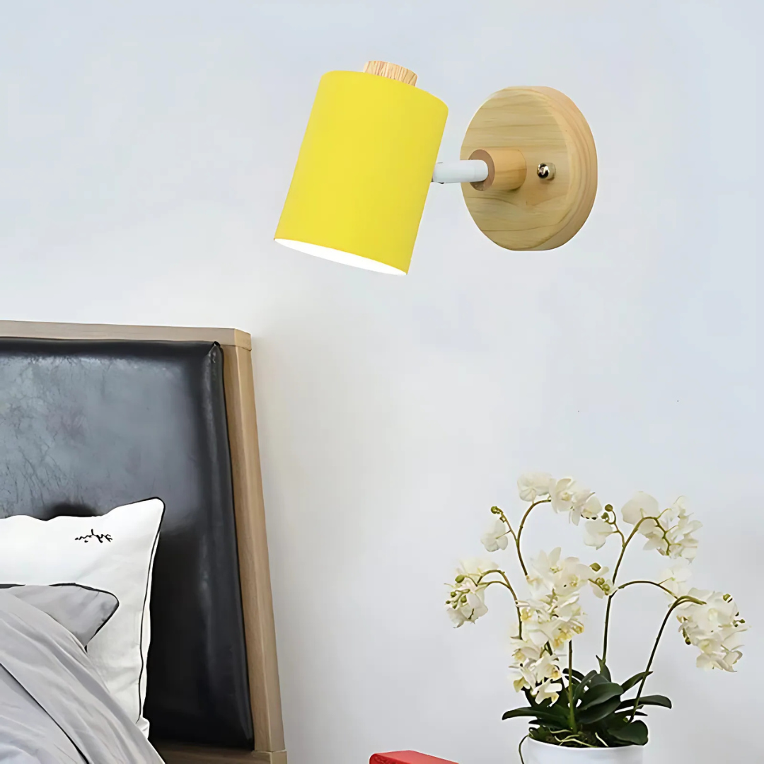 Modern Minimalist Wood Cylinder LED Wall Sconce – Soft Ambient Wall Lamp for Bedrooms and Hallways 7