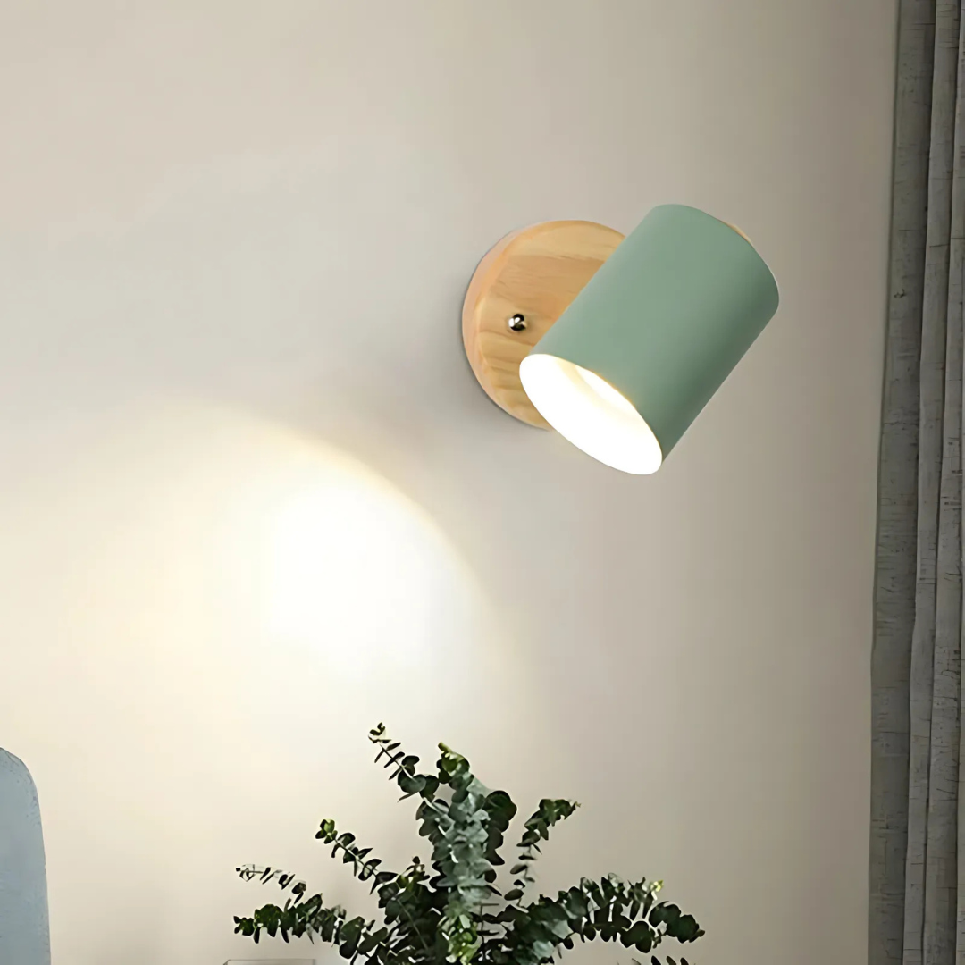 Modern Minimalist Wood Cylinder LED Wall Sconce – Soft Ambient Wall Lamp for Bedrooms and Hallways 8