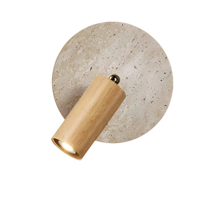Stylish Adjustable LED Wall Light with Wooden Accent - Halri