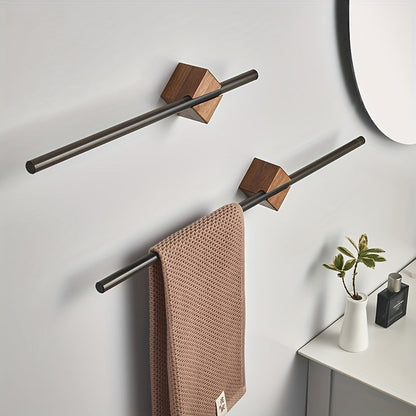 Modern Wall Mount Wooden Towel Holder - Halri