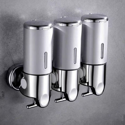 Modern Wall-Mounted Soap Dispenser – Elegant Stainless Steel Bathroom Accessory for Liquid Soap and Lotion 1