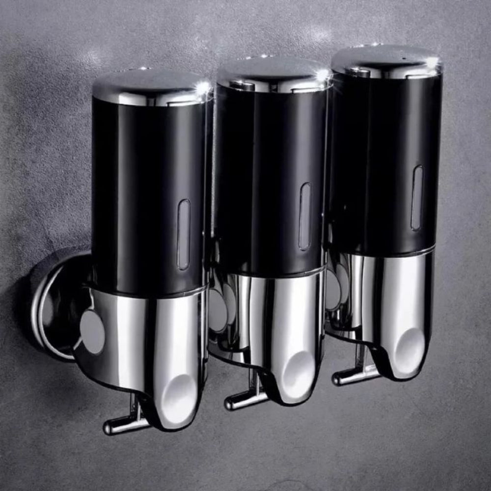 Modern Wall-Mounted Soap Dispenser – Elegant Stainless Steel Bathroom Accessory for Liquid Soap and Lotion 14
