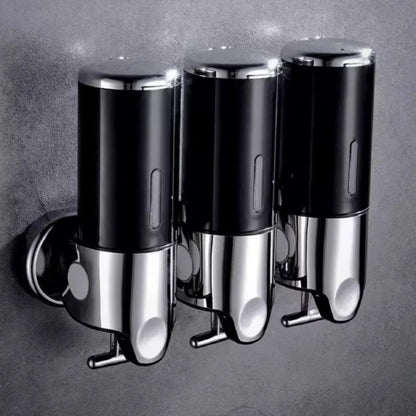 Modern Wall-Mounted Soap Dispenser – Elegant Stainless Steel Bathroom Accessory for Liquid Soap and Lotion 14