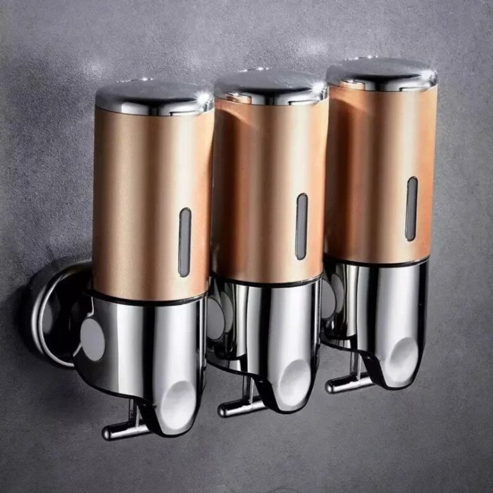 Modern Wall-Mounted Soap Dispenser – Elegant Stainless Steel Bathroom Accessory for Liquid Soap and Lotion 16
