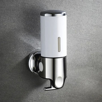 Modern Wall-Mounted Soap Dispenser – Elegant Stainless Steel Bathroom Accessory for Liquid Soap and Lotion 17