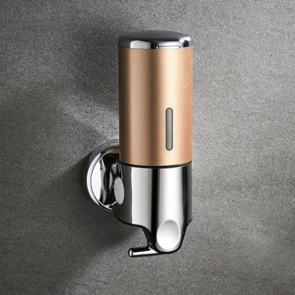 Modern Wall-Mounted Soap Dispenser – Elegant Stainless Steel Bathroom Accessory for Liquid Soap and Lotion 18