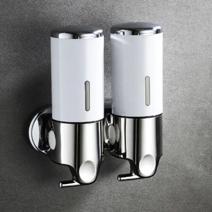 Modern Wall-Mounted Soap Dispenser – Elegant Stainless Steel Bathroom Accessory for Liquid Soap and Lotion 20
