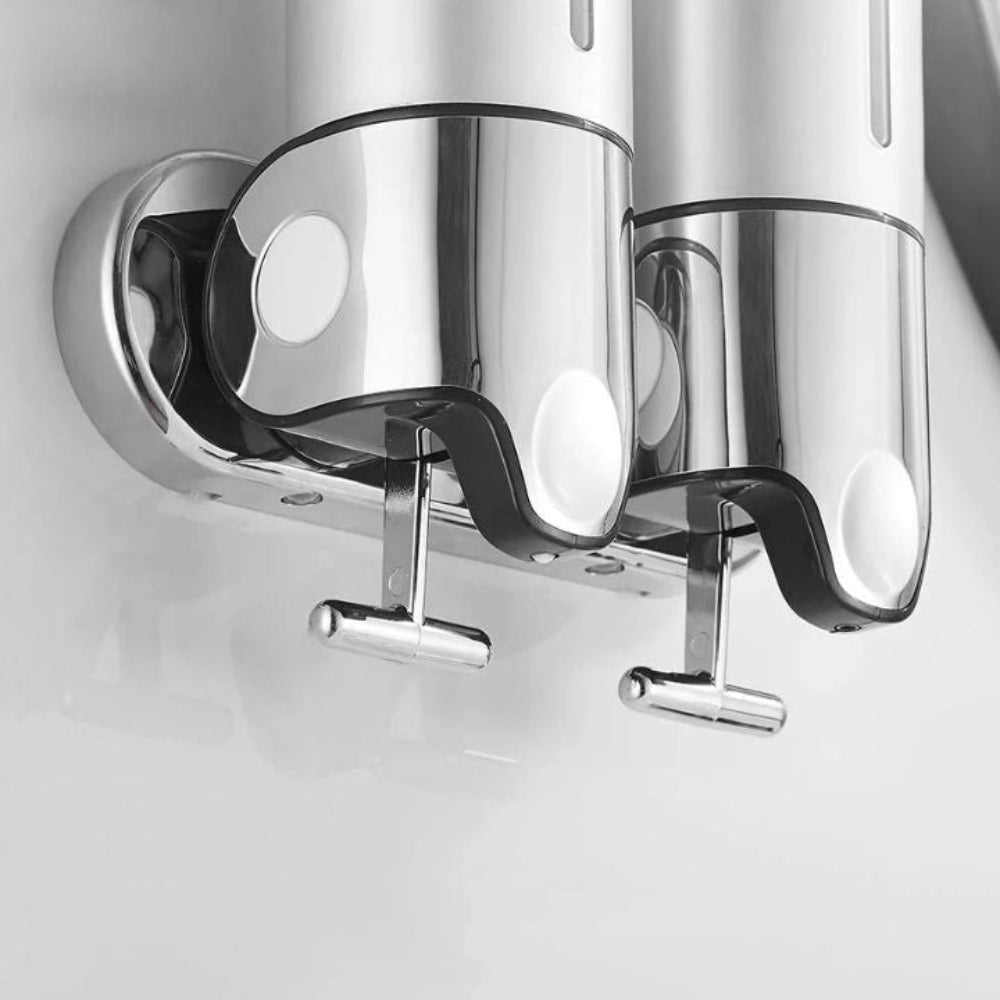 Modern Wall-Mounted Soap Dispenser – Elegant Stainless Steel Bathroom Accessory for Liquid Soap and Lotion 5
