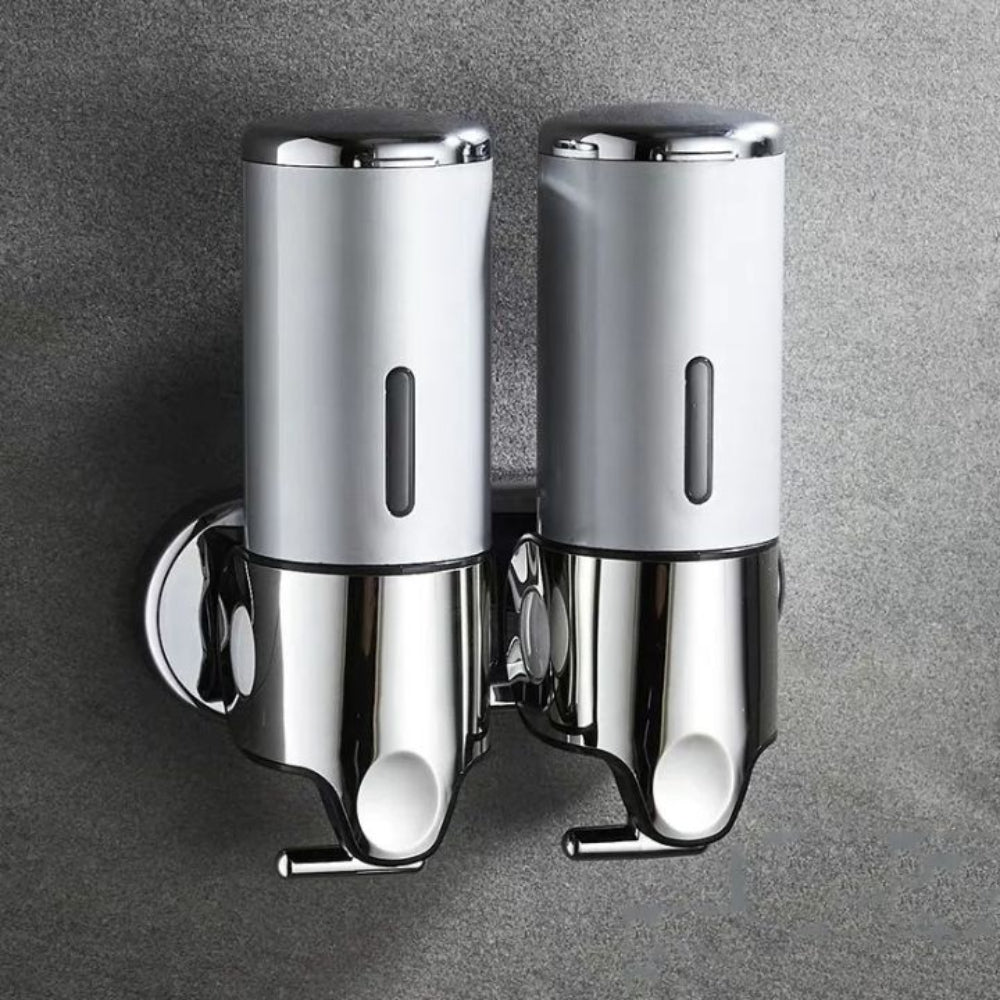 Modern Wall-Mounted Soap Dispenser – Elegant Stainless Steel Bathroom Accessory for Liquid Soap and Lotion 8