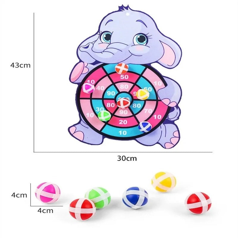Montessori Throw Sport with Colorful Animal-Themed Dartboards, Improves Coordination, Safe for Ages 1+