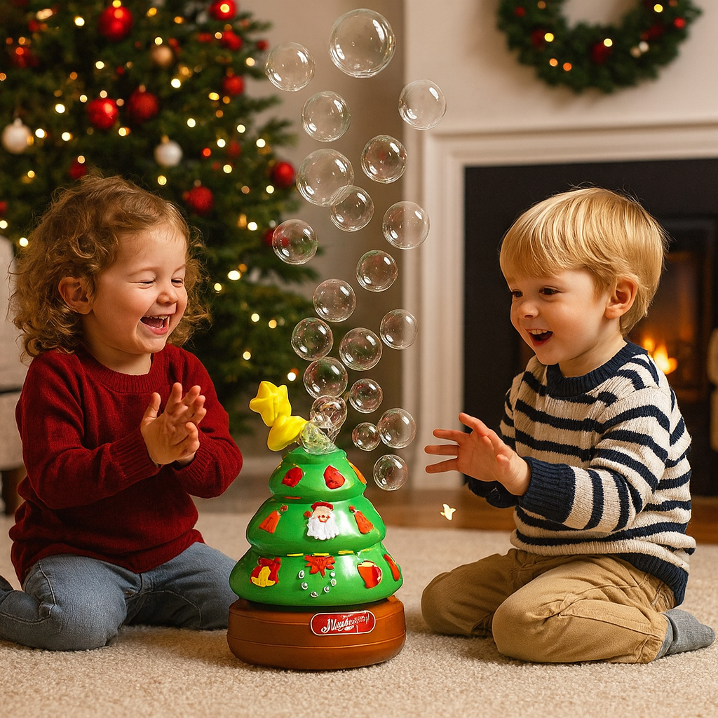 Colorful Christmas Tree with Decorative Stickers - Halri