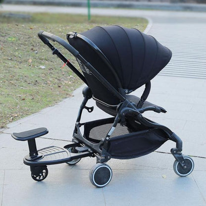 Practical Stroller Skateboard Attachment