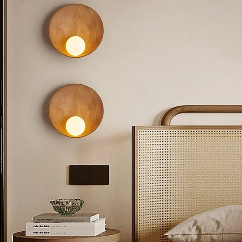 Asian Inspired Shell Wall Light - Halri