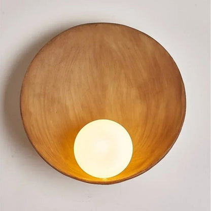 Asian Inspired Shell Wall Light