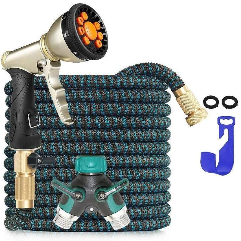 Long Lasting Flexible Garden Hose with Spray Nozzle - Halri