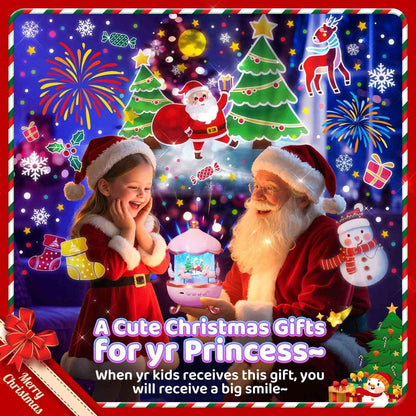 Night Light Projector with Rotating Scenes, 12 Projection Films, 360° Silent Rotation